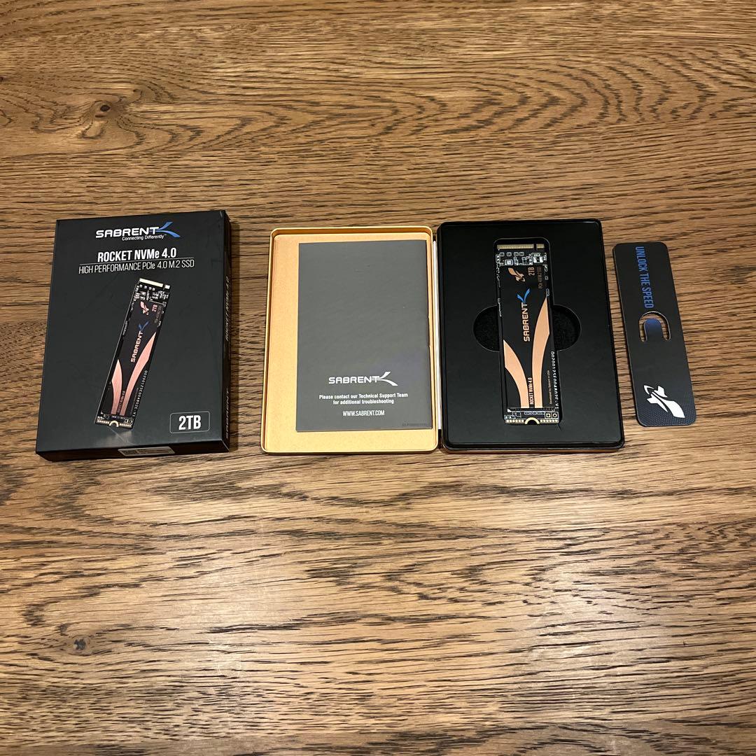 SABRENT Rocket 2TB x2 NVME SSD最大5500MB/秒