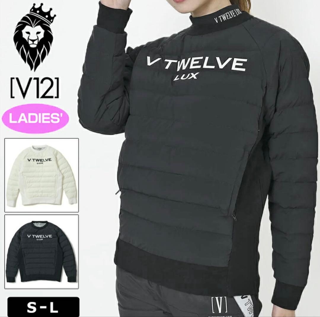 【新品未使用】V12 ゴルフ レディース ダウン キルティング 防寒スニード