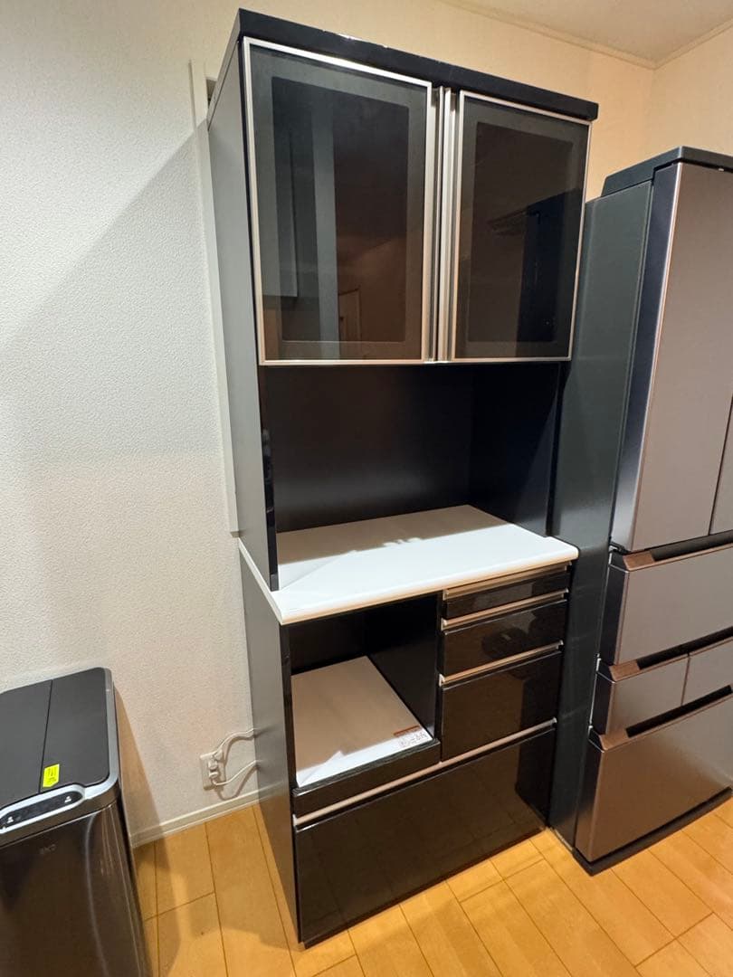 モダン ブラック レンジボード　ニトリ