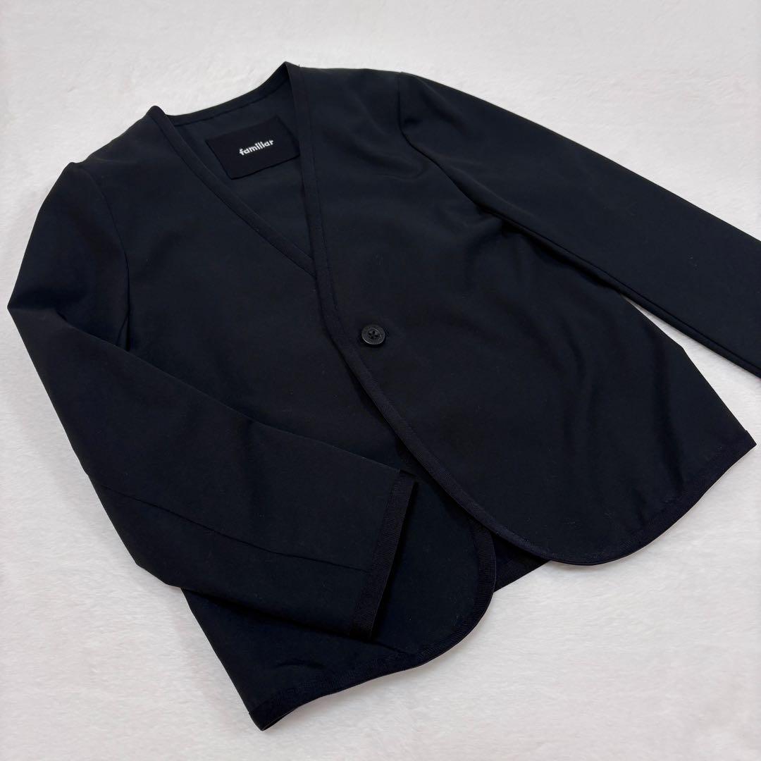 【ファミリア】希少 フォーマル 4点 セット ブラック スーツ 男の子 パンツ