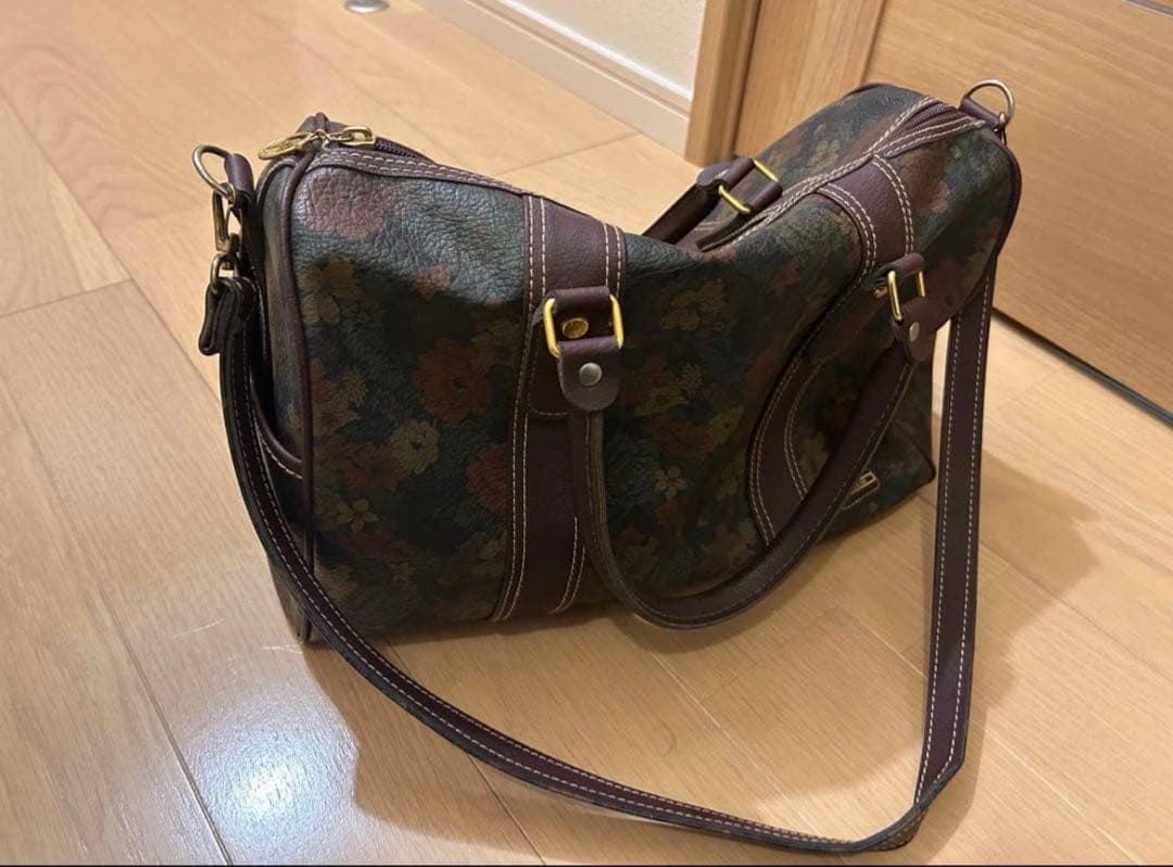 バッグ Flower pattern mini boston bag