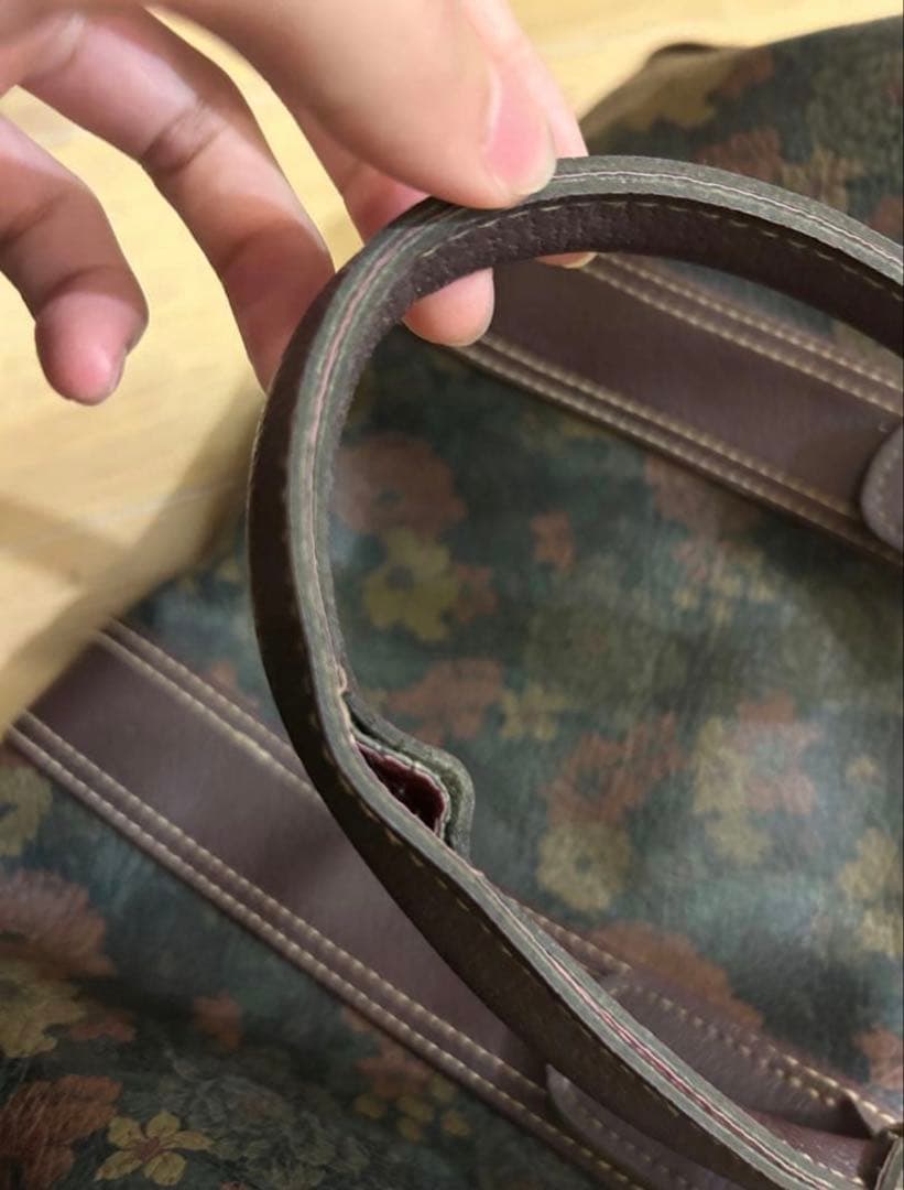 バッグ Flower pattern mini boston bag