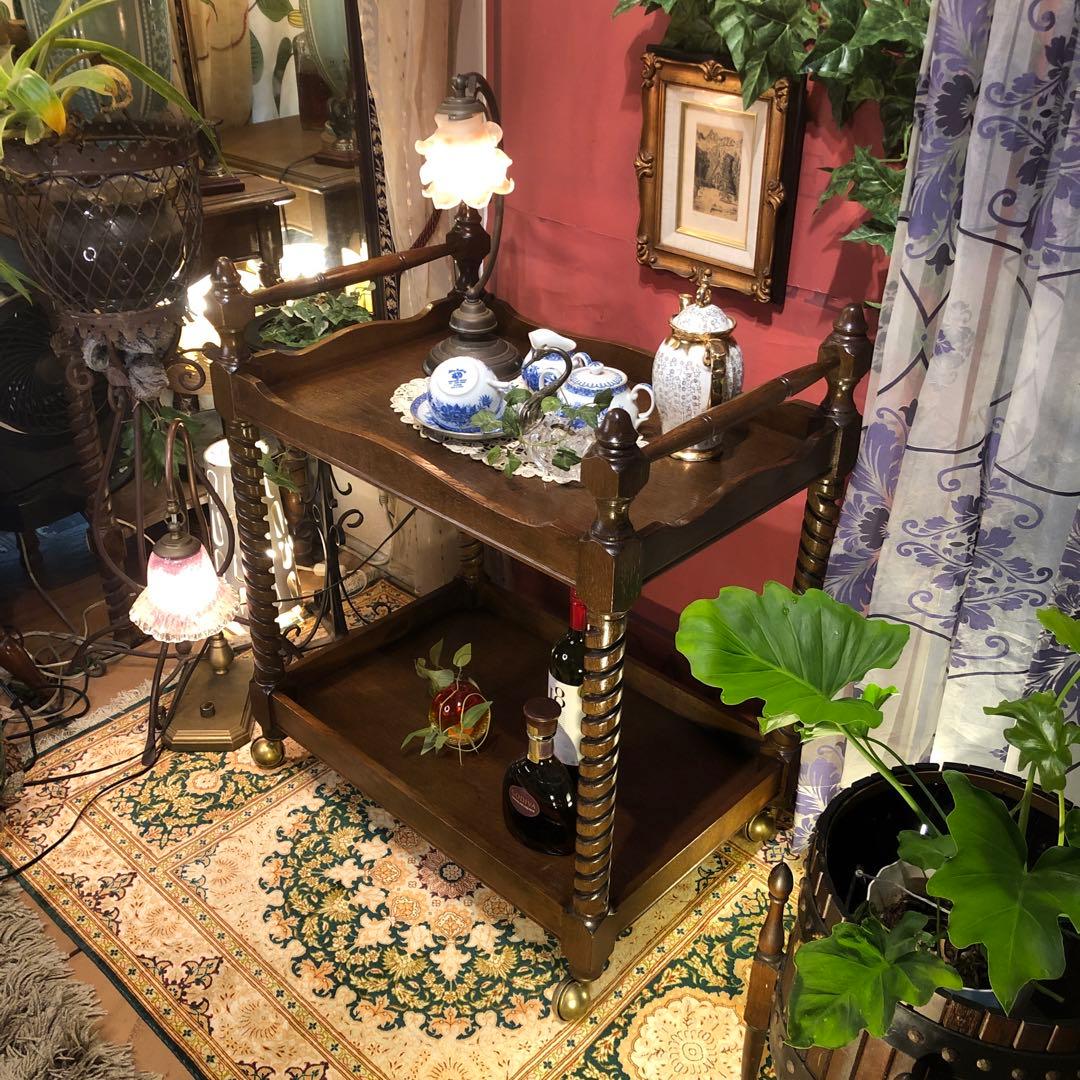 sale 希少　オールドマルニ ツイストレッグ　クラシカルワゴンテーブル 地中海