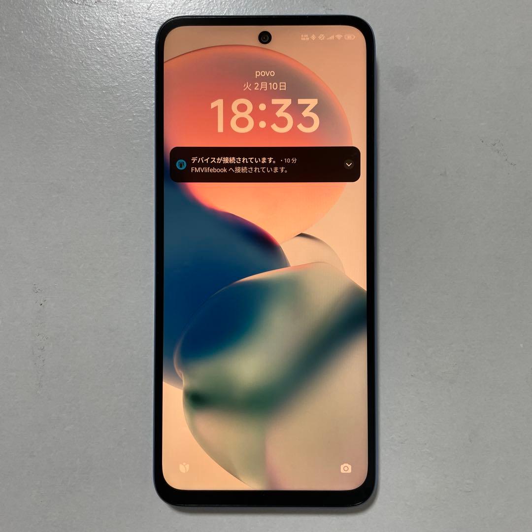 REDMI 12 5G ブルー　カメラ割れあり