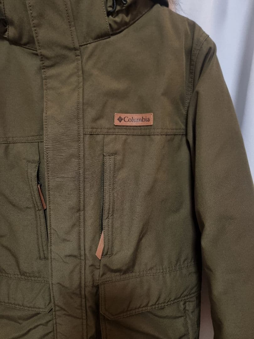 Columbia オリーブ ダウンジャケット
