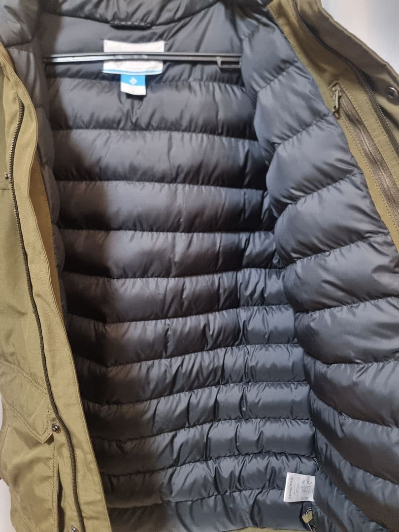 Columbia オリーブ ダウンジャケット