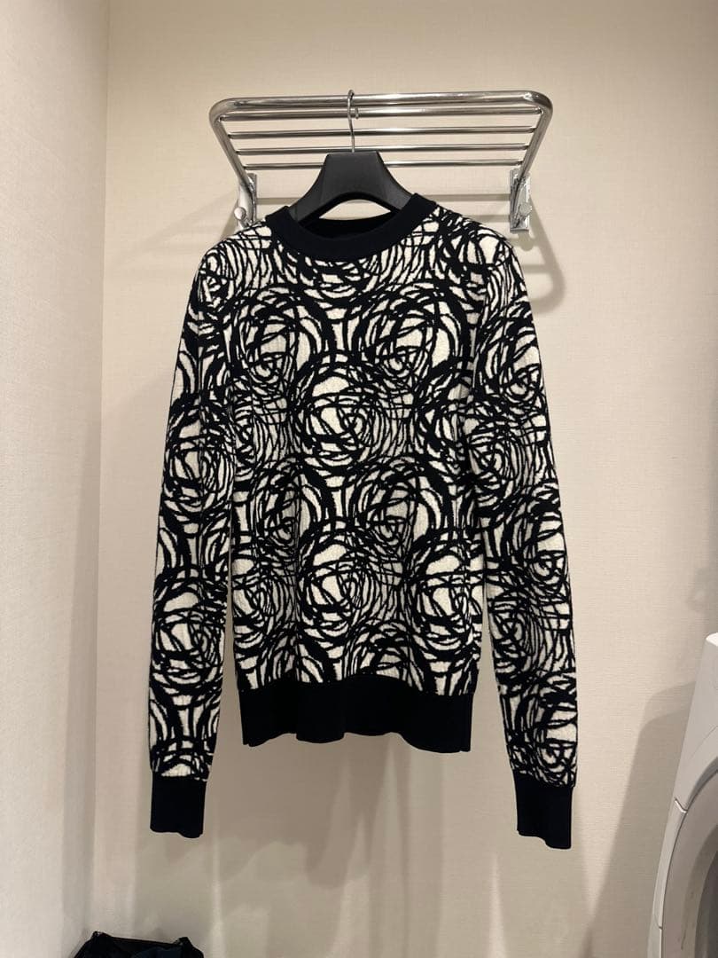 dior homme 15aw rose 薔薇　バラ　ニット　セーター