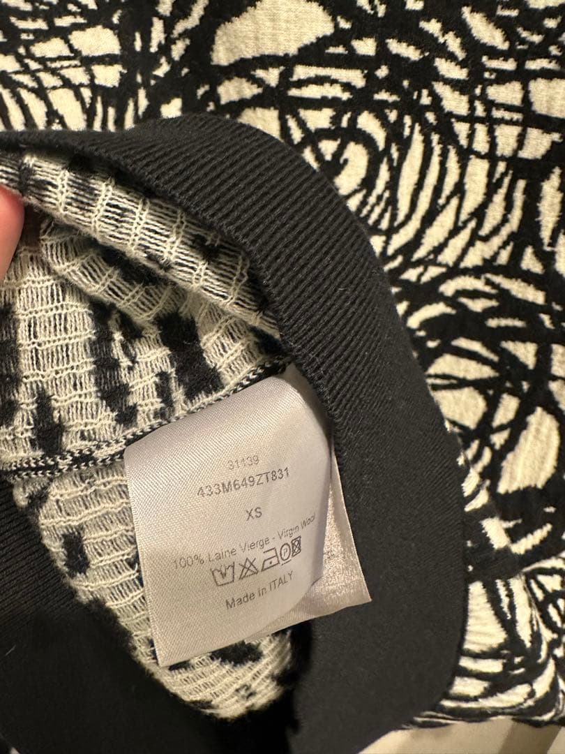 dior homme 15aw rose 薔薇　バラ　ニット　セーター