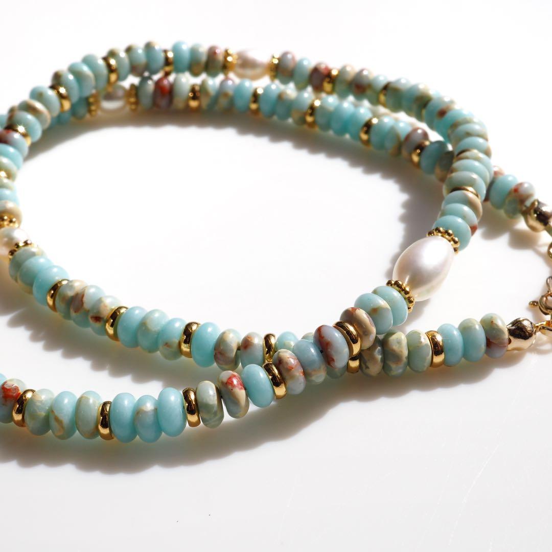 【ほぅ】オリーブキャッツアイの枠留めネックレストップ