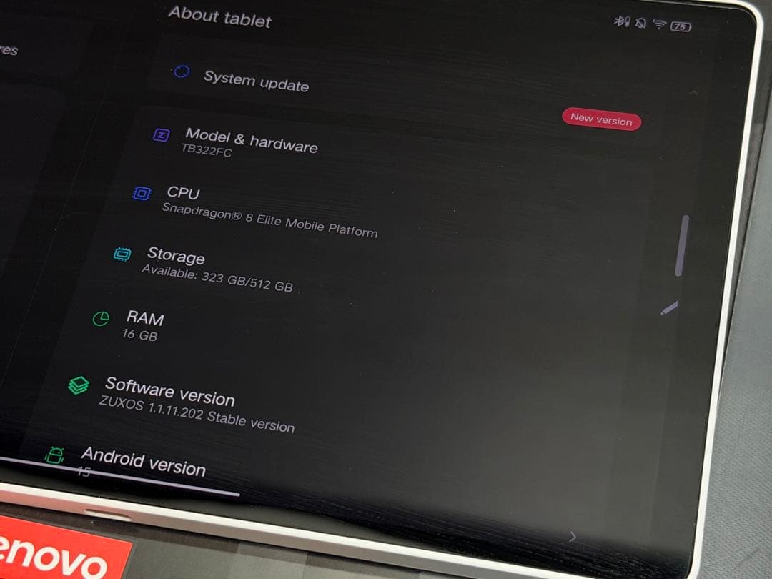 ホワイト Lenovo Legion Y700 Gen4 16GB/512GB