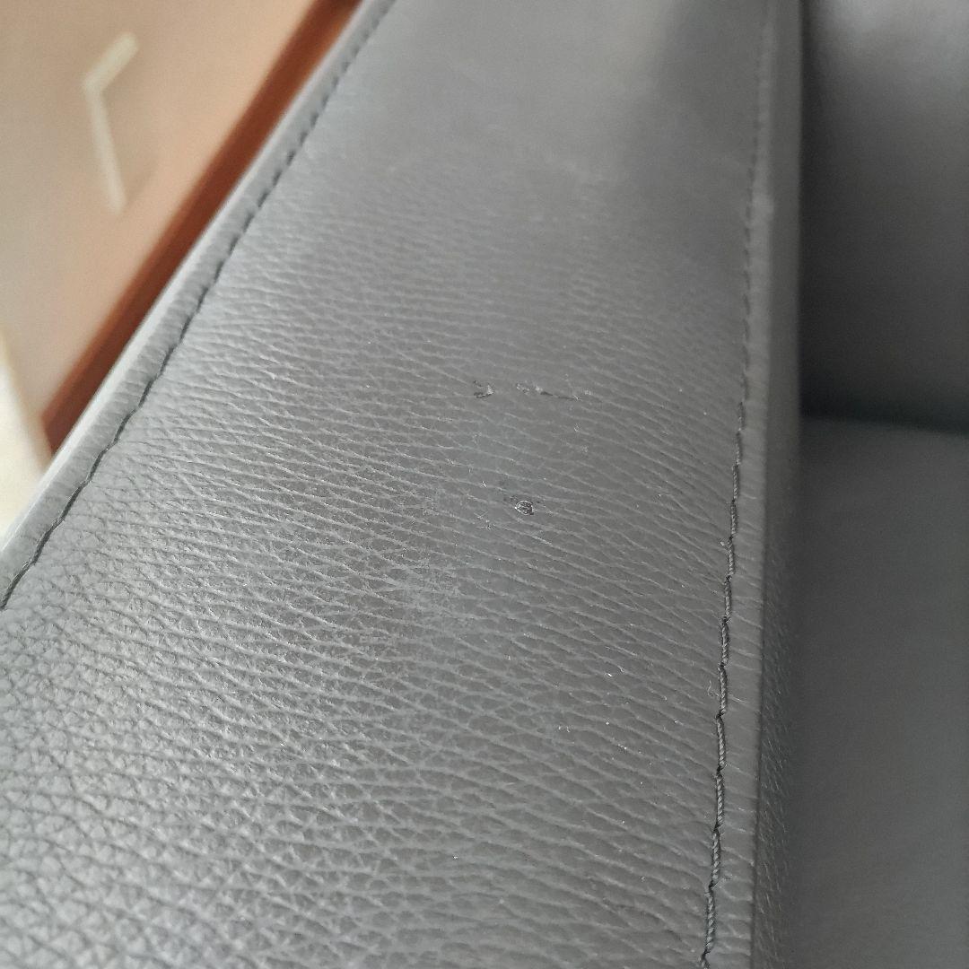 3人掛け カウチソファ　黒