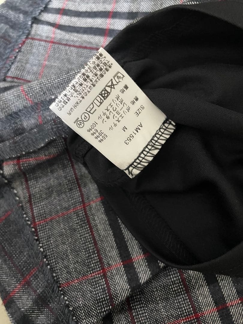 アンドマリー　Monica check pleats mini skirt