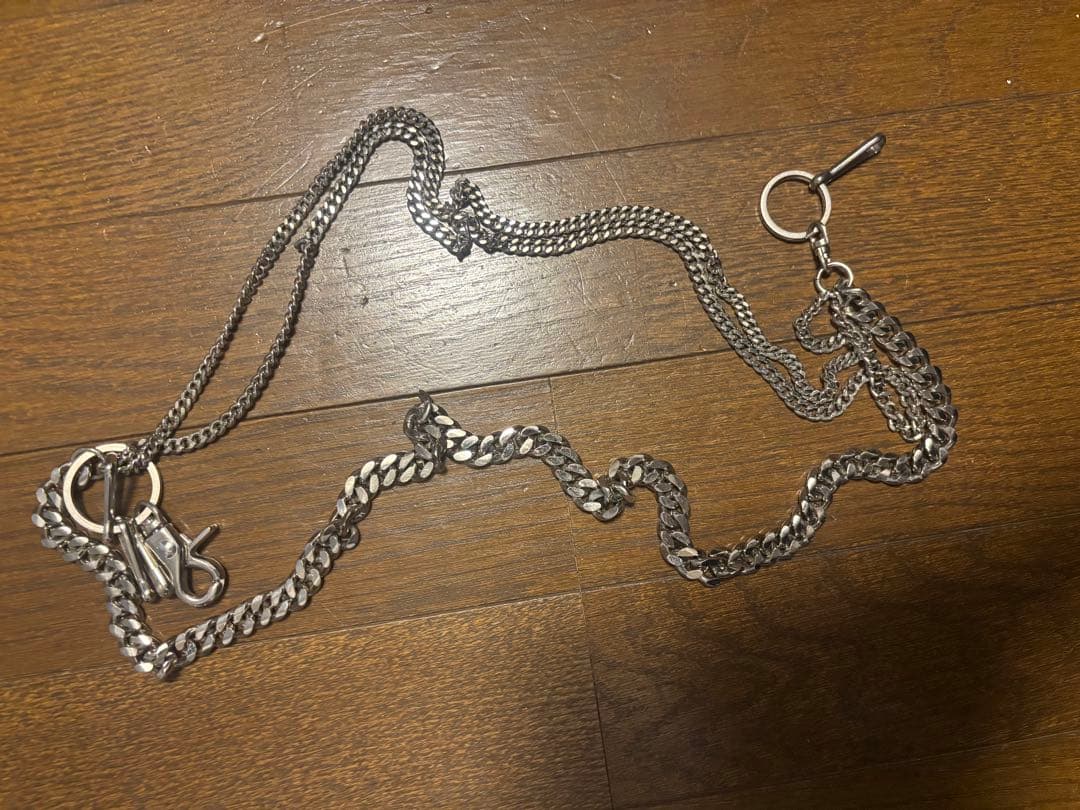 シルバー ウォレットチェーン 約90cm