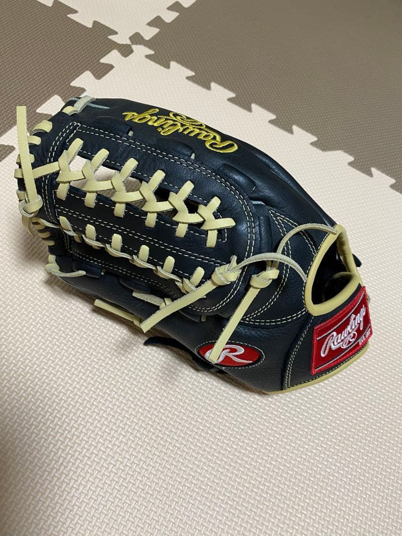 Rawlings 軟式グローブ 黒/クリーム 美品