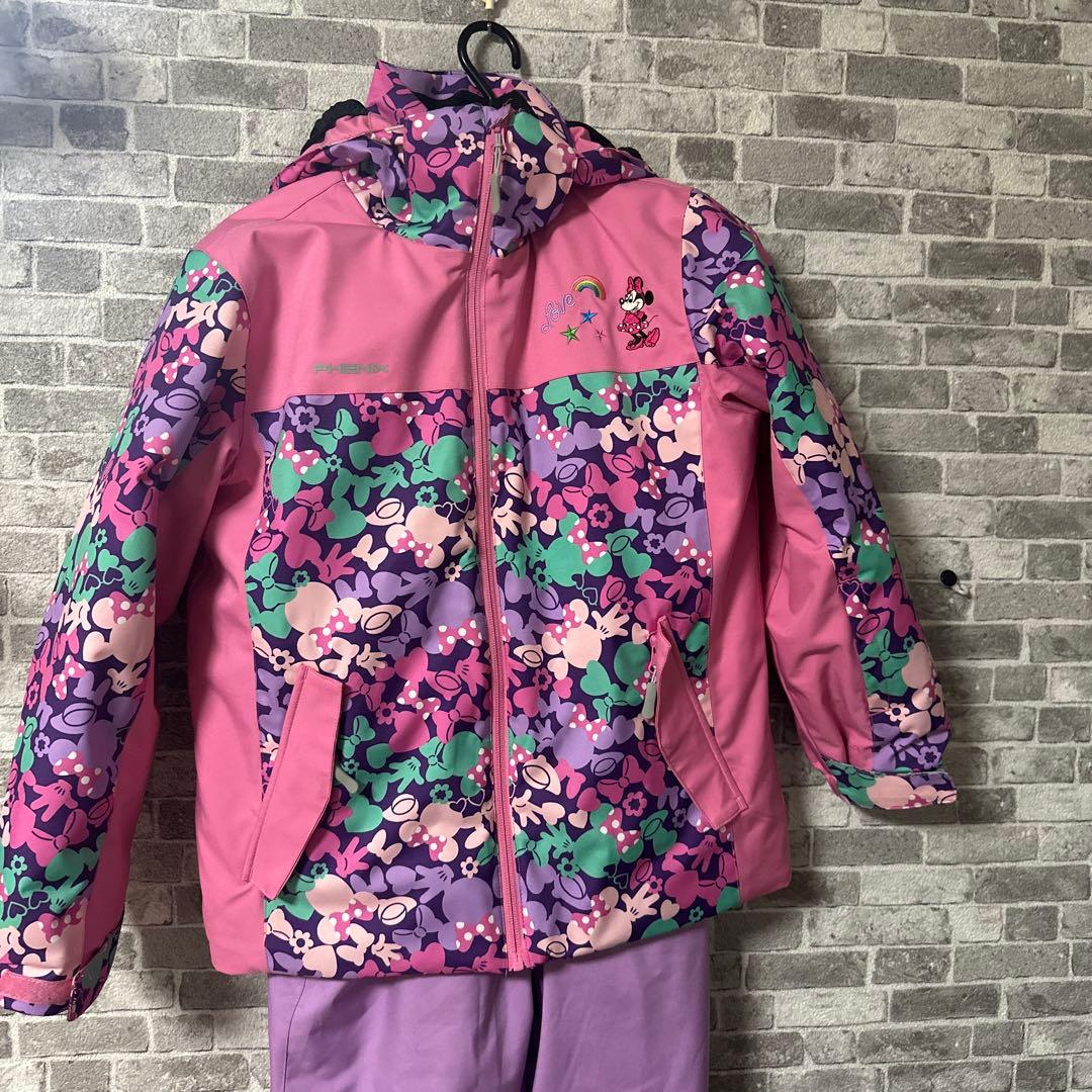 PHENIX ミニーマウス柄 スキーウェア (子ども用)