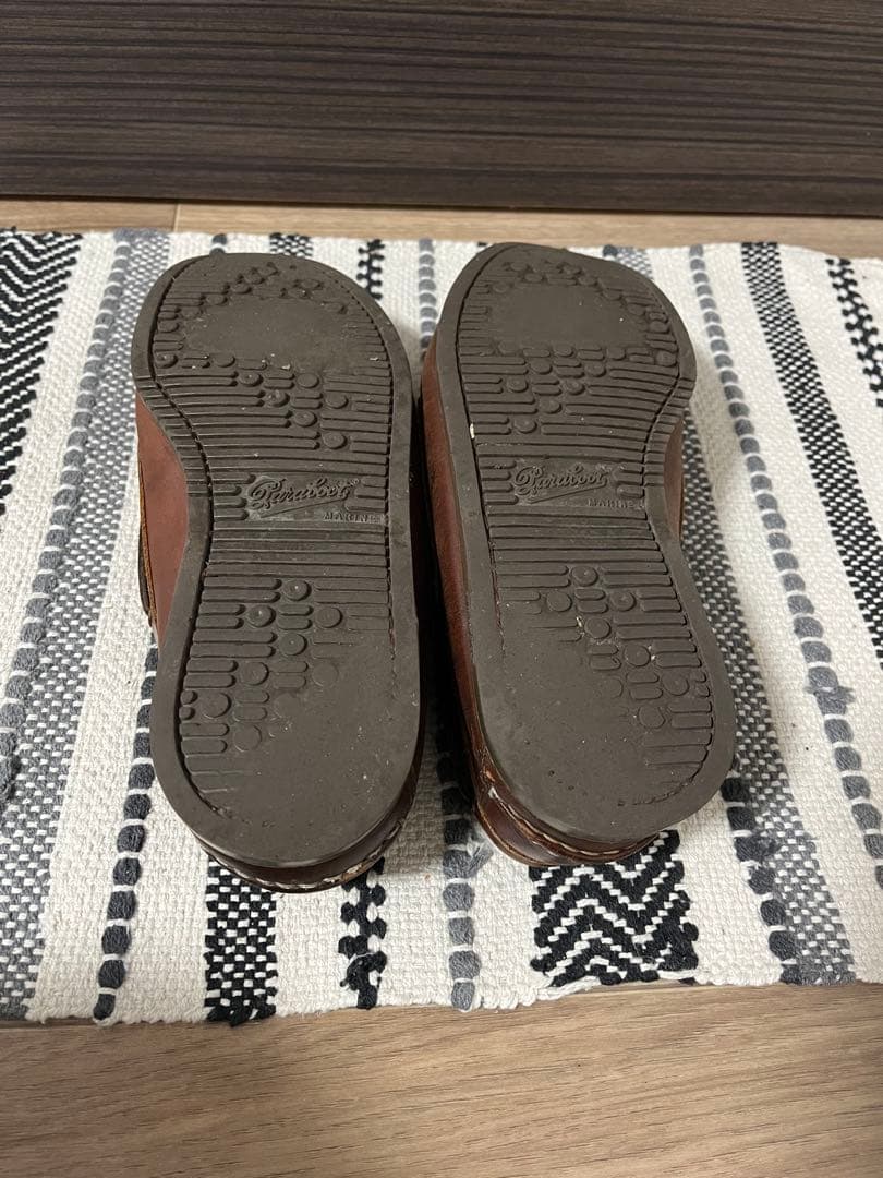 Parabootブラウンレザー モカシン・ローファー