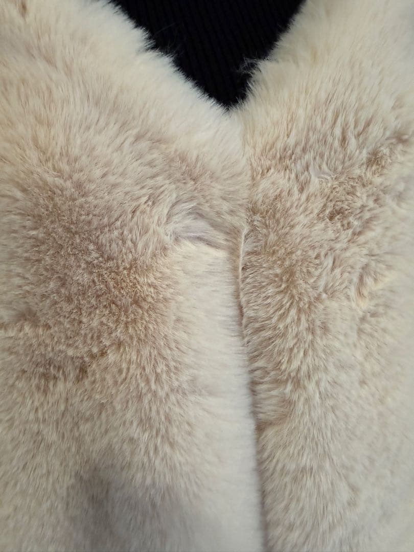 JENNE リッチボリュームファーケープ ファーポンチョ ケープコート