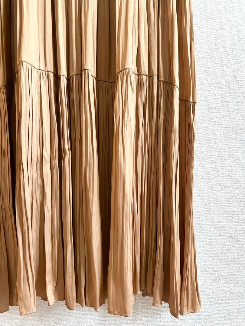 Diagram 長袖 サテンワンピース