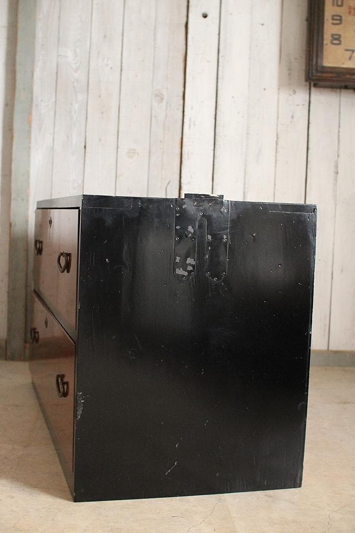 前欅の箪笥　2段　引き出し　タンス　収納　古家具　古民家　時代家具