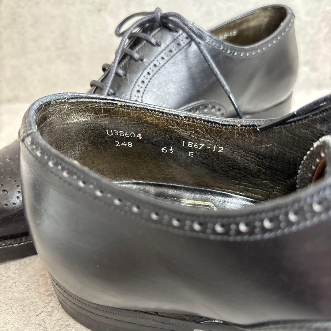 CROCKETT&JONES クロケットアンドジョーンズ セミブローグ 革靴 黒