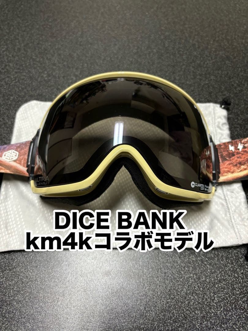 DICE BANK km4kコラボモデル ゴーグル ダイス バンク スノーボード
