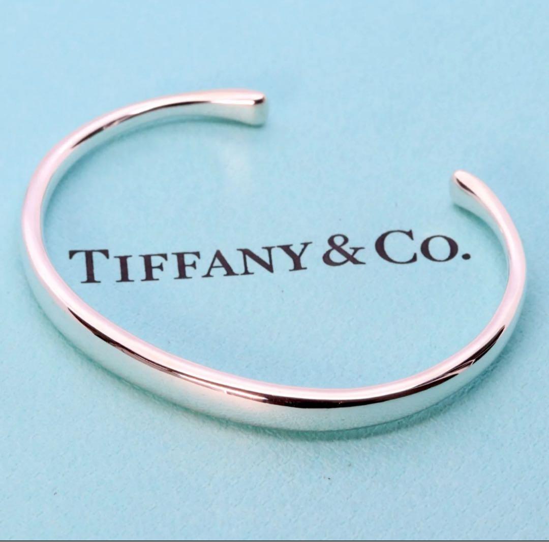 希少 ティファニー シルバー カフ バングル ブレスレット