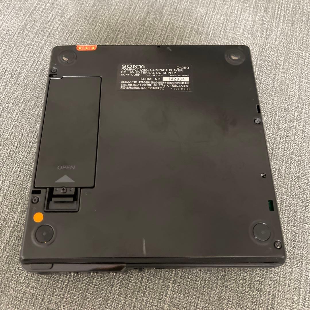 SONY CDプレーヤー Discman SONY D-250動作未確認ジャンク