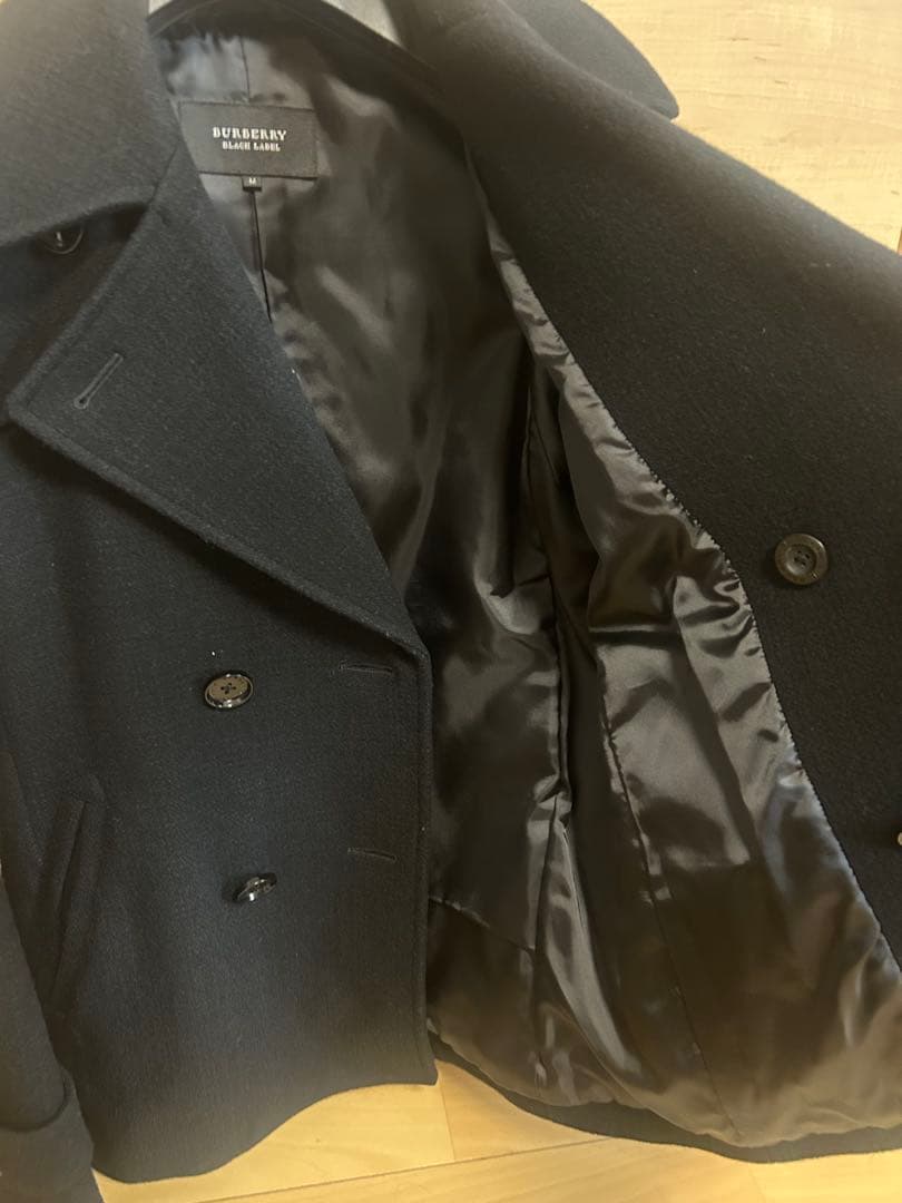 バーバリーブラックレーベル ピーコート　バーバリーチェック　サイズＭ