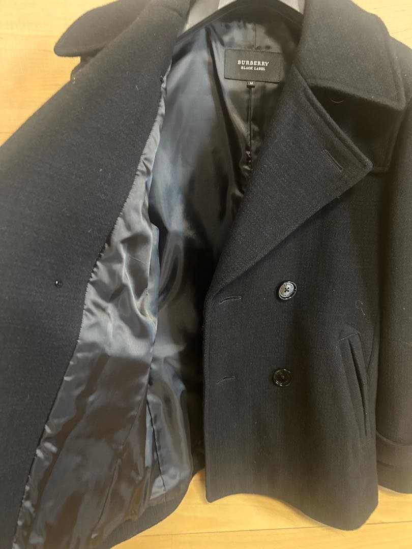 バーバリーブラックレーベル ピーコート　バーバリーチェック　サイズＭ
