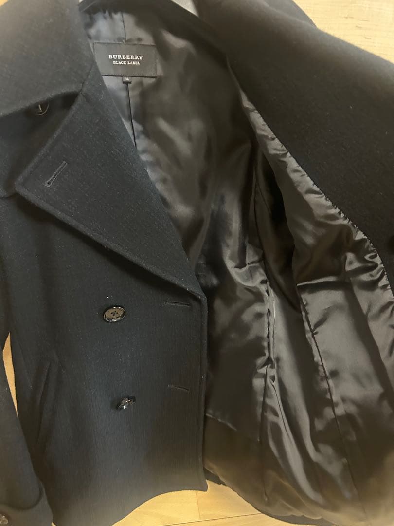バーバリーブラックレーベル ピーコート　バーバリーチェック　サイズＭ