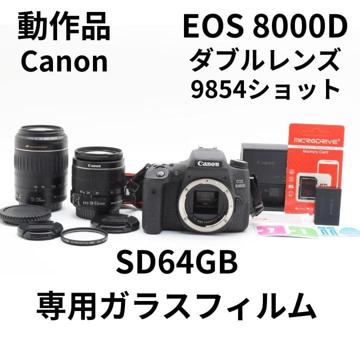 動作品　9854ショット　EOS 8000D ダブルレンズ SD64/フィルム