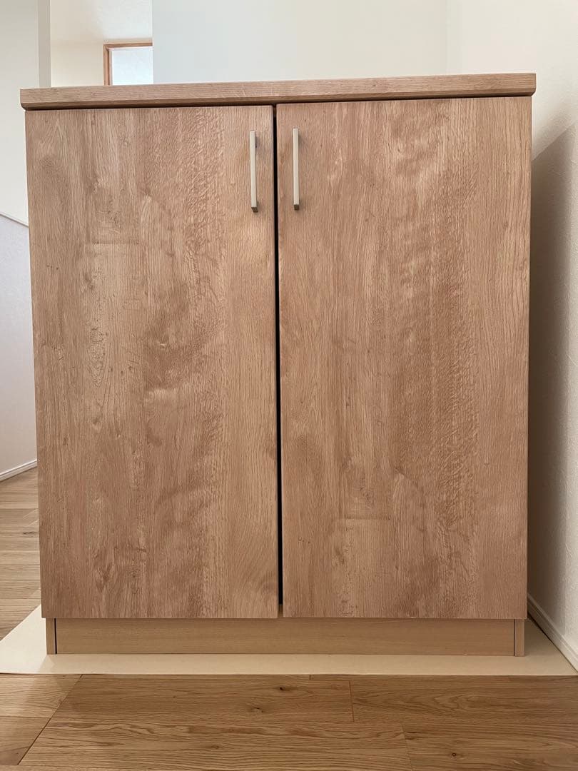 ナチュラルウッド シューズラック