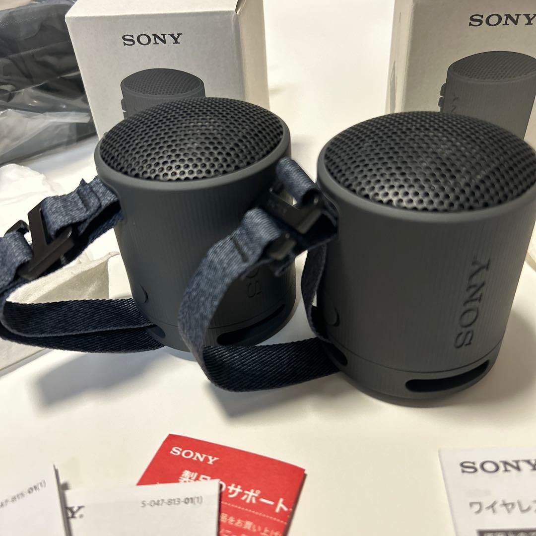 ソニー srs xb100 ブラック2個セット 美品 ケース付き