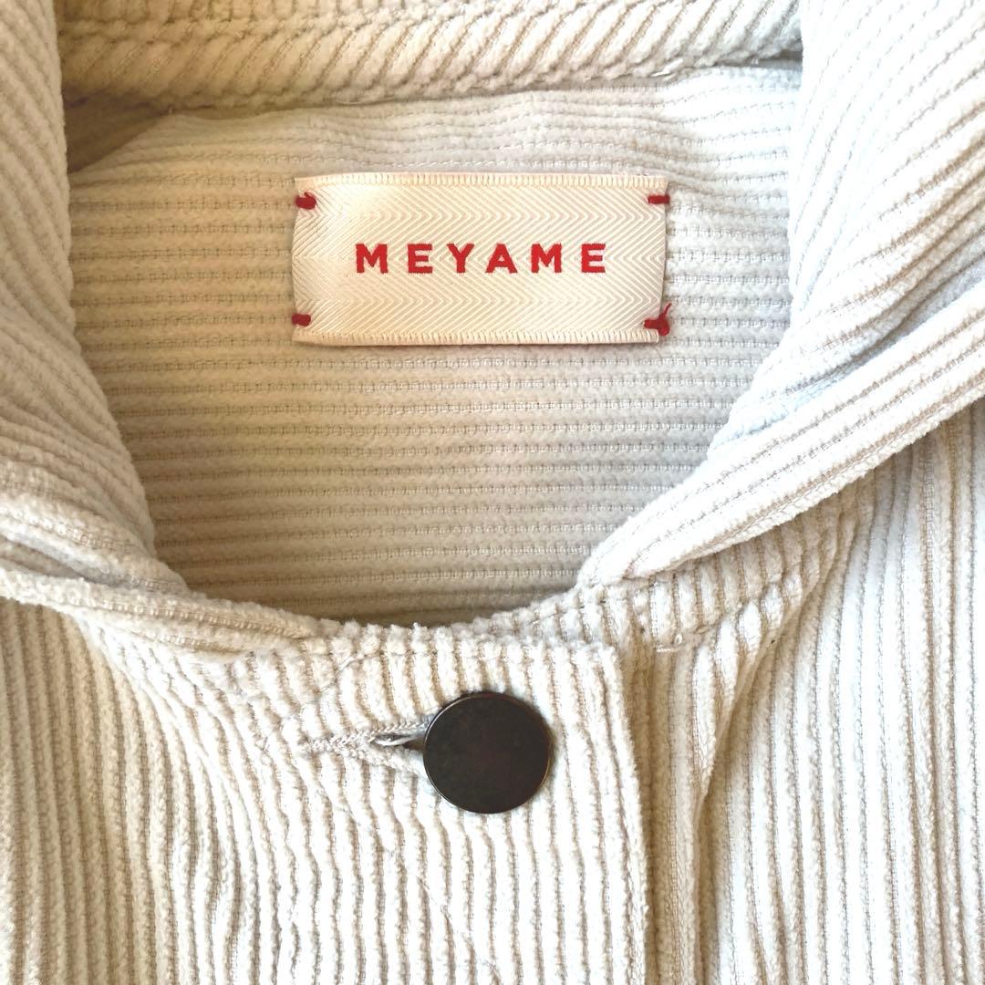 美品◯MEYAME コーデュロイ フード ジャケット ベージュ