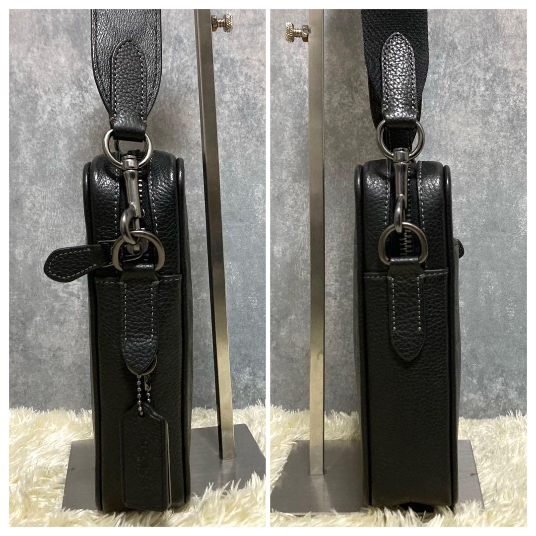 【極美品】コーチ サリバン ショルダーバッグ レザー PVC グレー ブラック