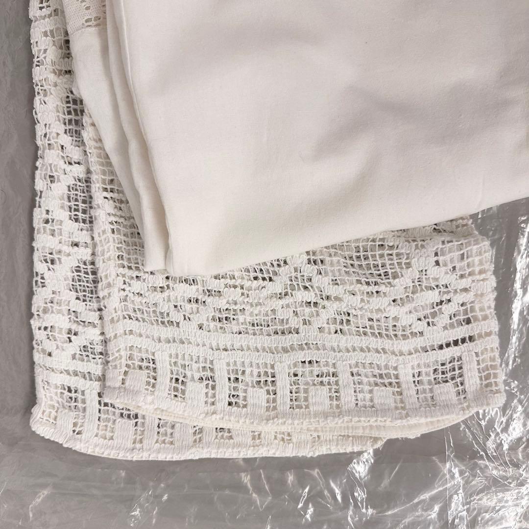 新品 wee9s ヴィンテージライクレースパンツ