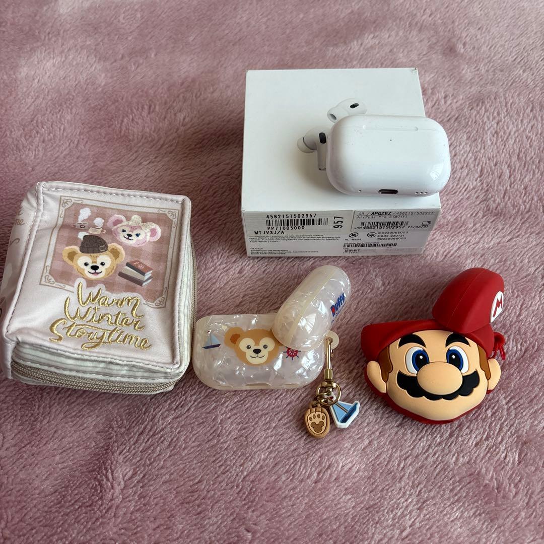 来週末までお値下げ❣️Apple AirPods Pro 2ケースカバー2個付き