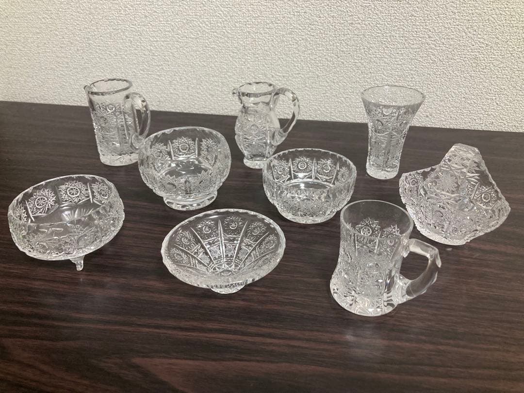 チェコ　ボヘミアクリスタル　ミニチュア