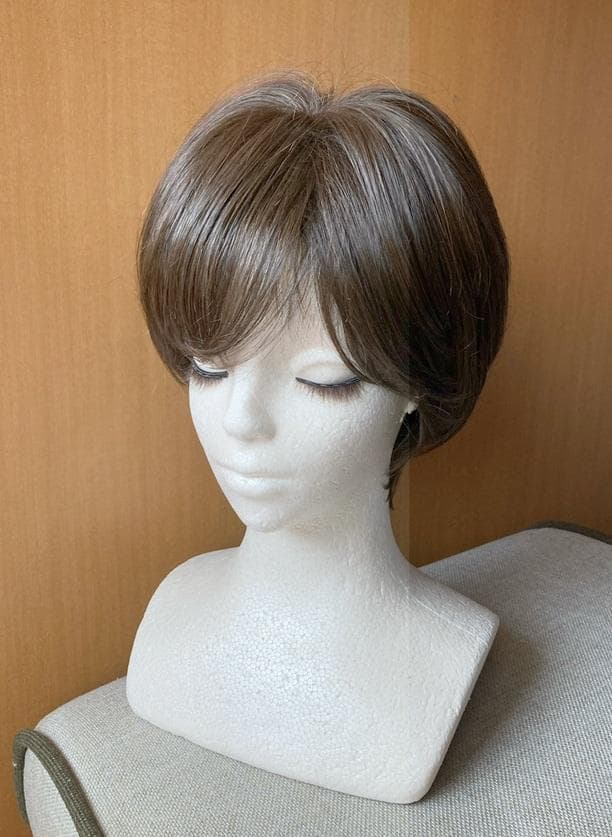 銀座サロン　KAZUE WIG　人毛MIX　フェミニンショート　ダークブラウン