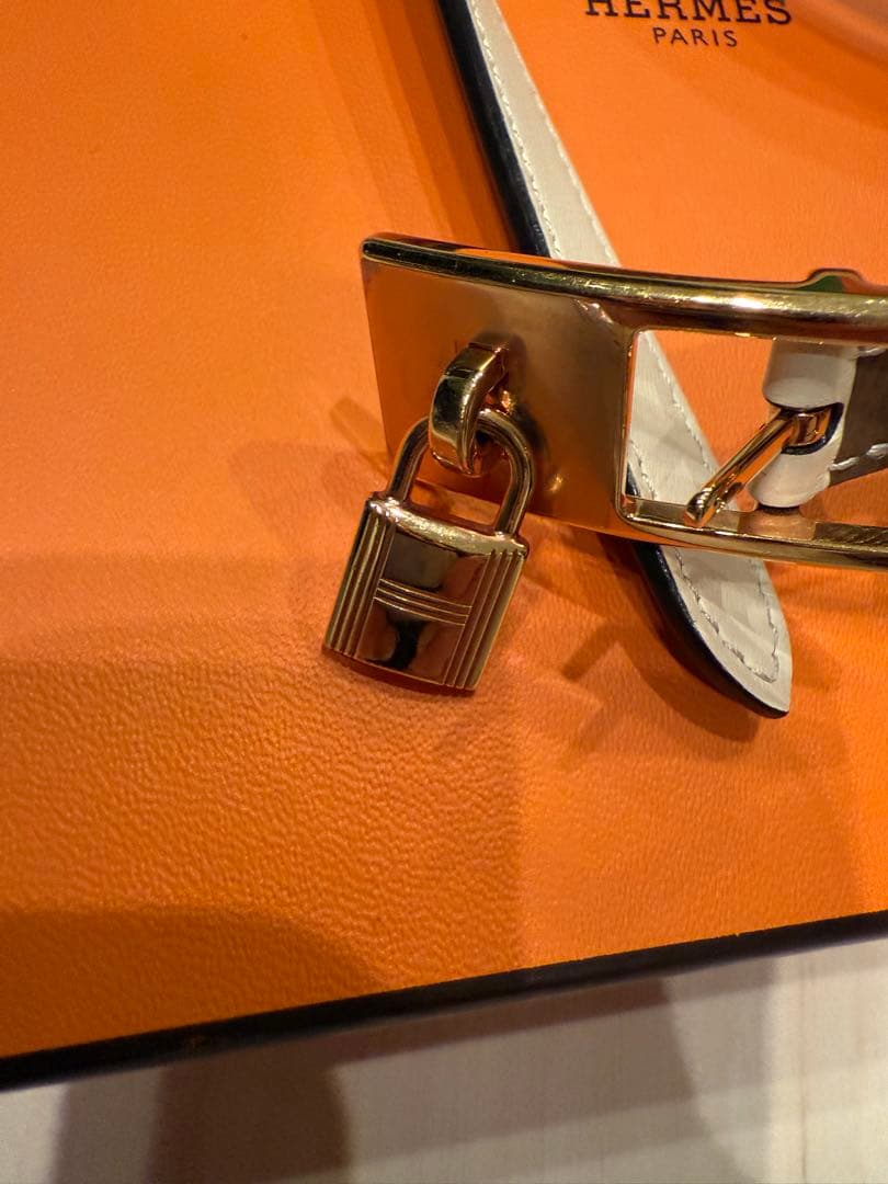 HERMES ラッキー15リバーシブルベルト美品