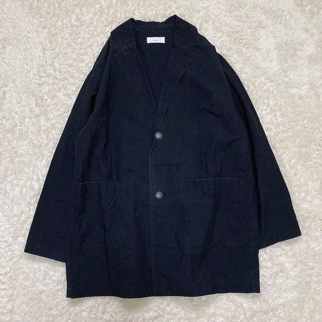 2025 かぐれ コットンテーラードジャケット ユニセックス 黒 2