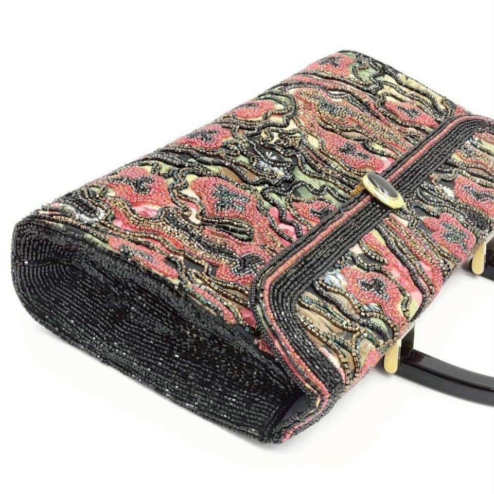 完売モデル Lumy ルミー はしもと ビーズバッグ ハンドバッグ 皇室御用達