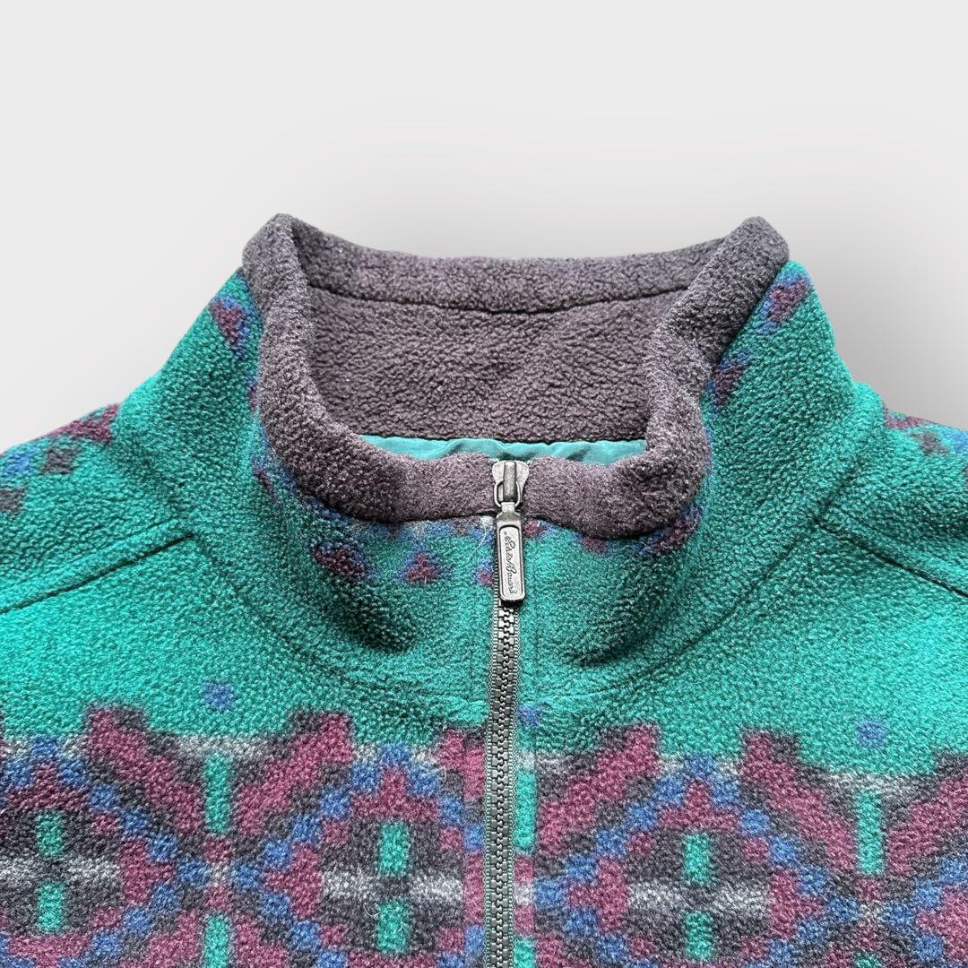 90s USA製 エディーバウアー ポーラテック フリース ベスト ドローコード