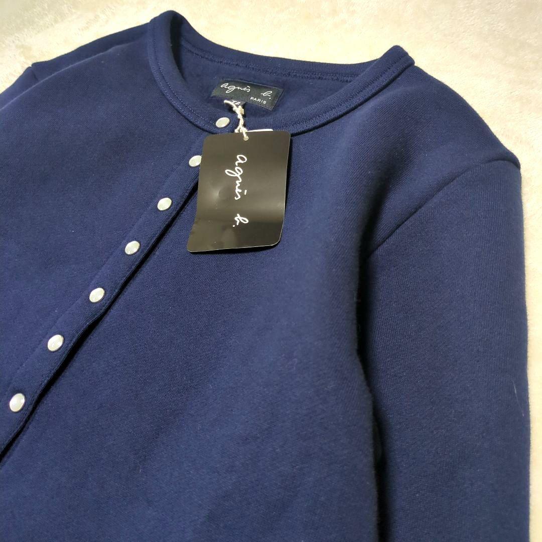 アニエスべー【新品未使用】コットン メルトン カーディガンプレッション　現行　Ｍ