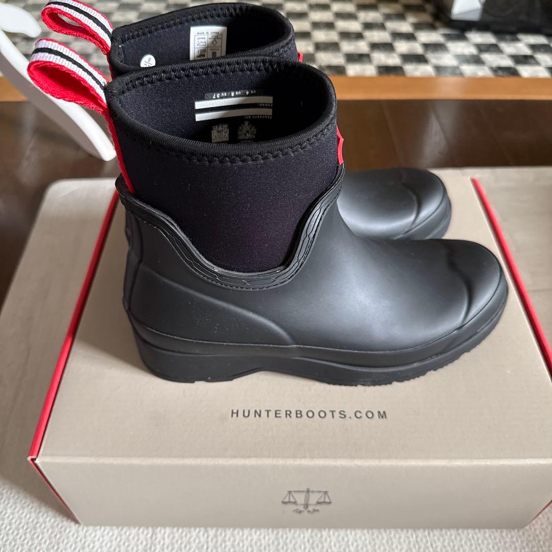 HUNTER ショートレインブーツ ブラック