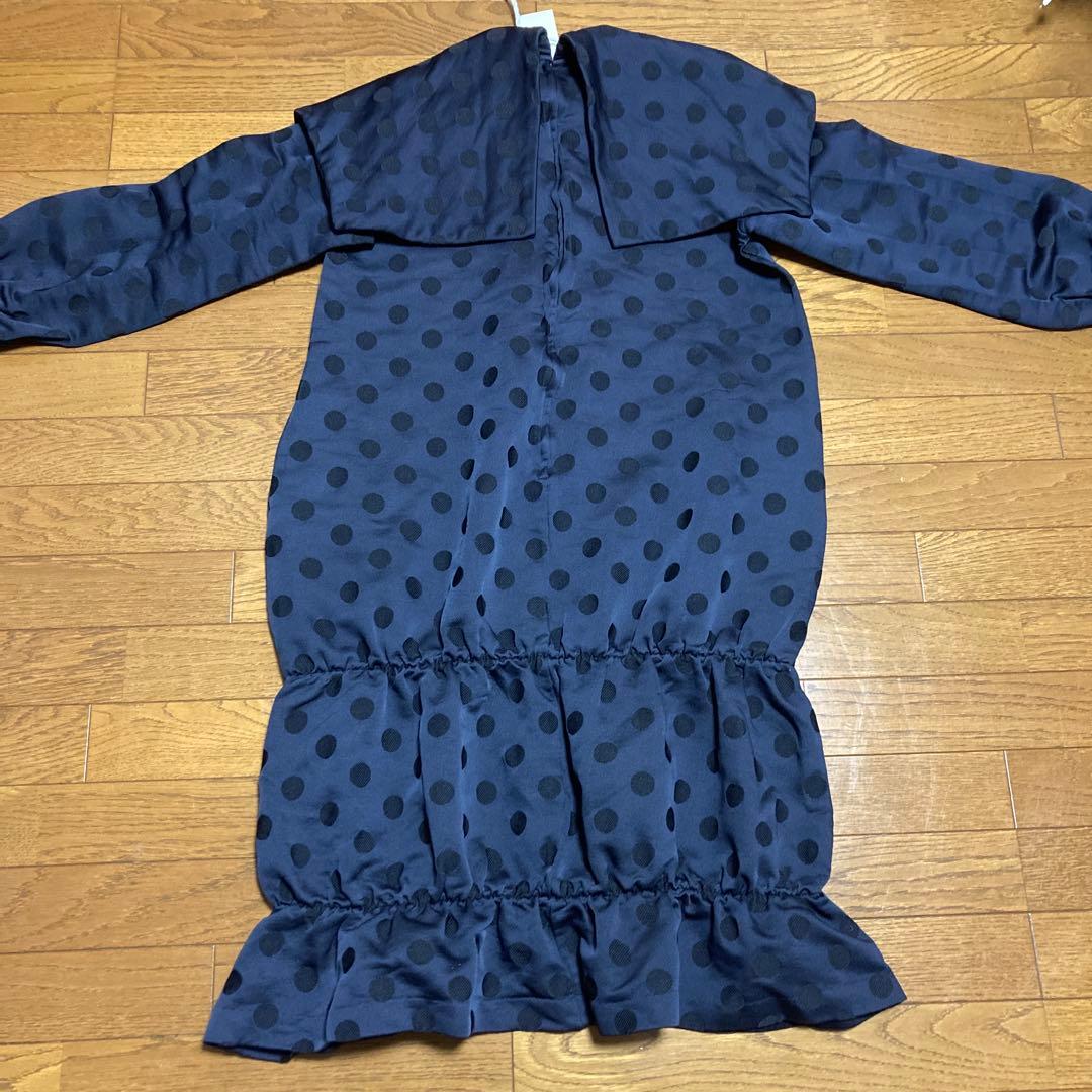 新品未使用タグ付2023FW コムデギャルソンガール ドットワンピース