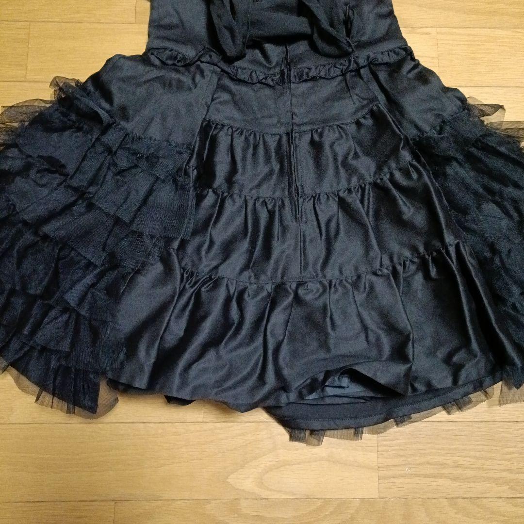 PEACE NOW　ピースナウ　ブラックフリルミニスカート