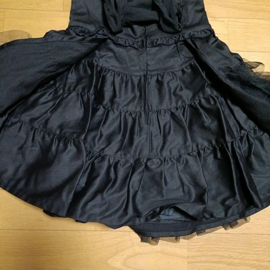 PEACE NOW　ピースナウ　ブラックフリルミニスカート