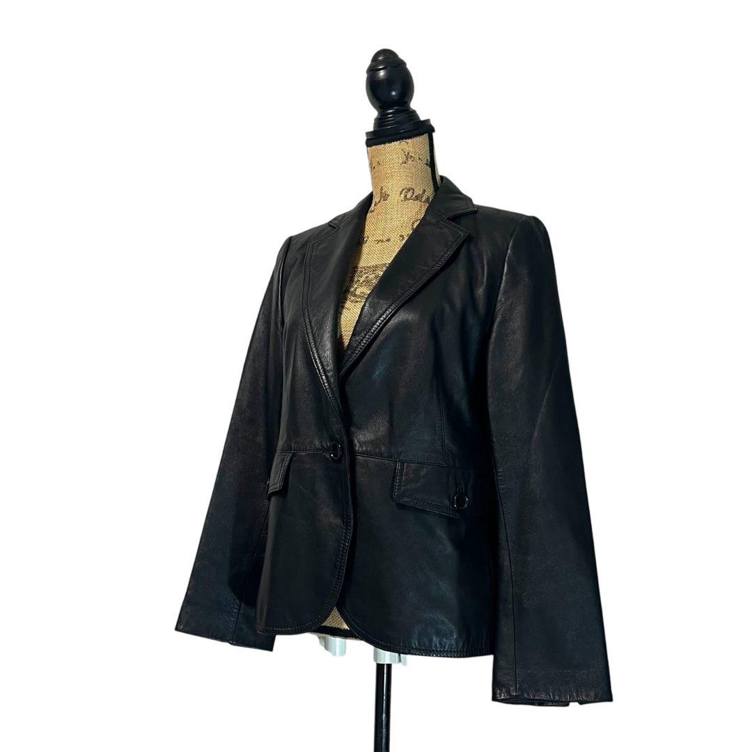 【大きいサイズ】【羊革】【44】23区 レザージャケット レディース