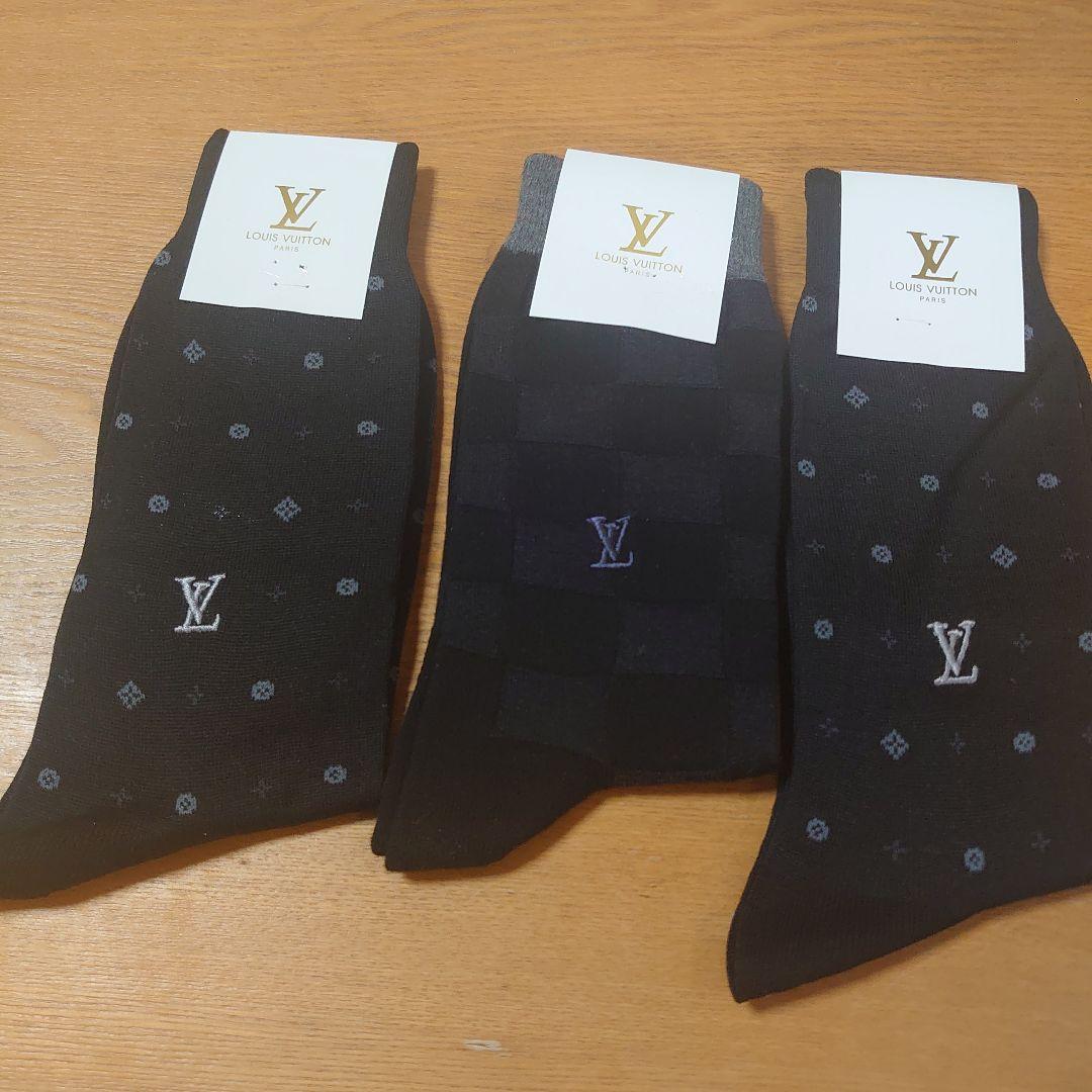 週末最終値下げ　ルイヴィトン　ビジネスソックス　3足　新品